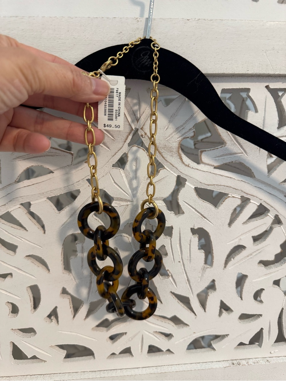 BNWT JCrew Tortoise necklace